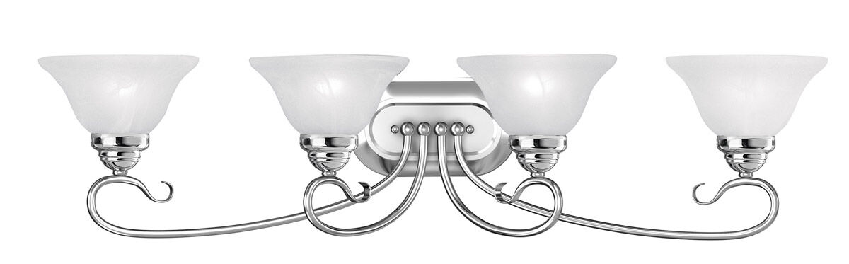 Coronado 4 Light 36 inch Polished Chrome Bath Vanity Wall Light