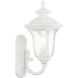 Oxford 1 Light 16 inch Textured White Outdoor Wall Lantern
