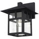 Crestlake 1 Light 11.5 inch Textured Black Outdoor Wall Lantern
