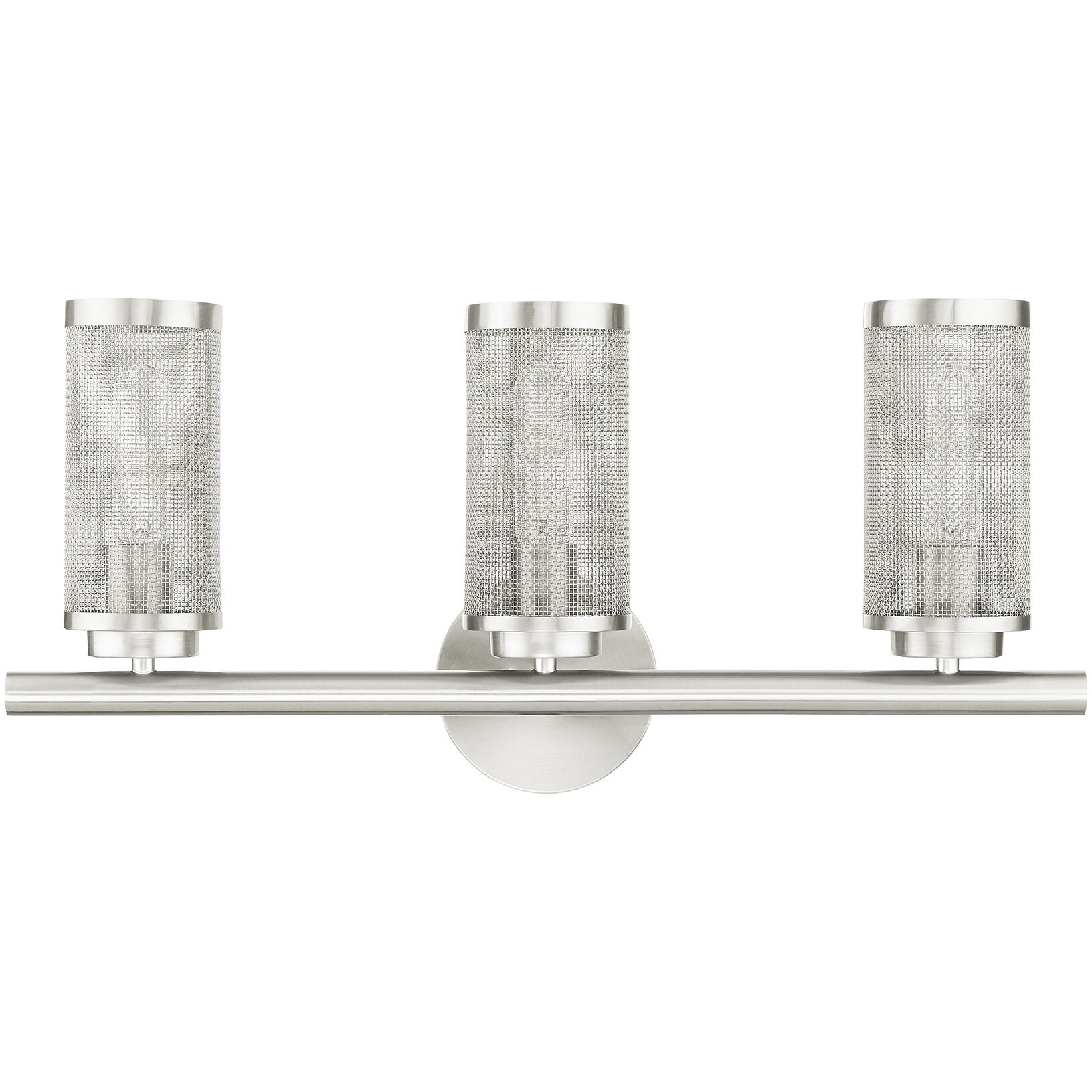 Industro 3 Light 24 inch Brushed Nickel Vanity Sconce Wall Light