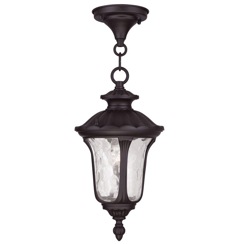 Oxford 1 Light 7 inch Bronze Outdoor Pendant Lantern