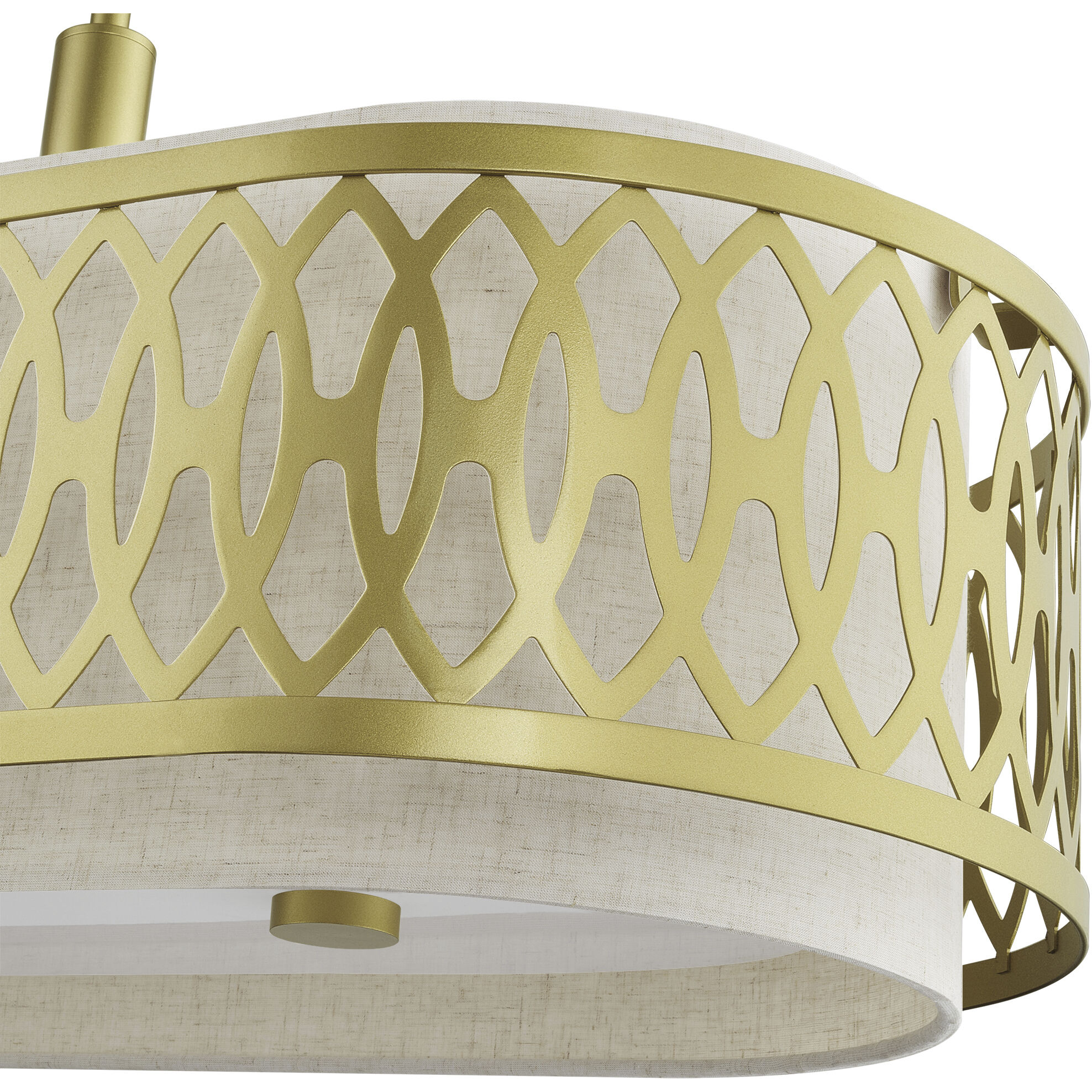 Vistaview 6 Light 42 inch Soft Gold Linear Chandelier Ceiling Light