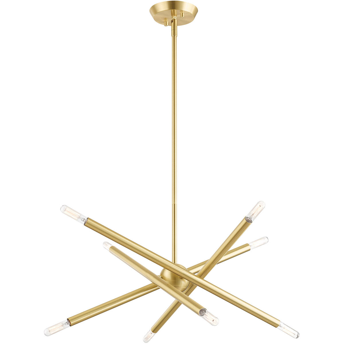 Soho 8 Light 19.5 inch Satin Brass Chandelier Ceiling Light