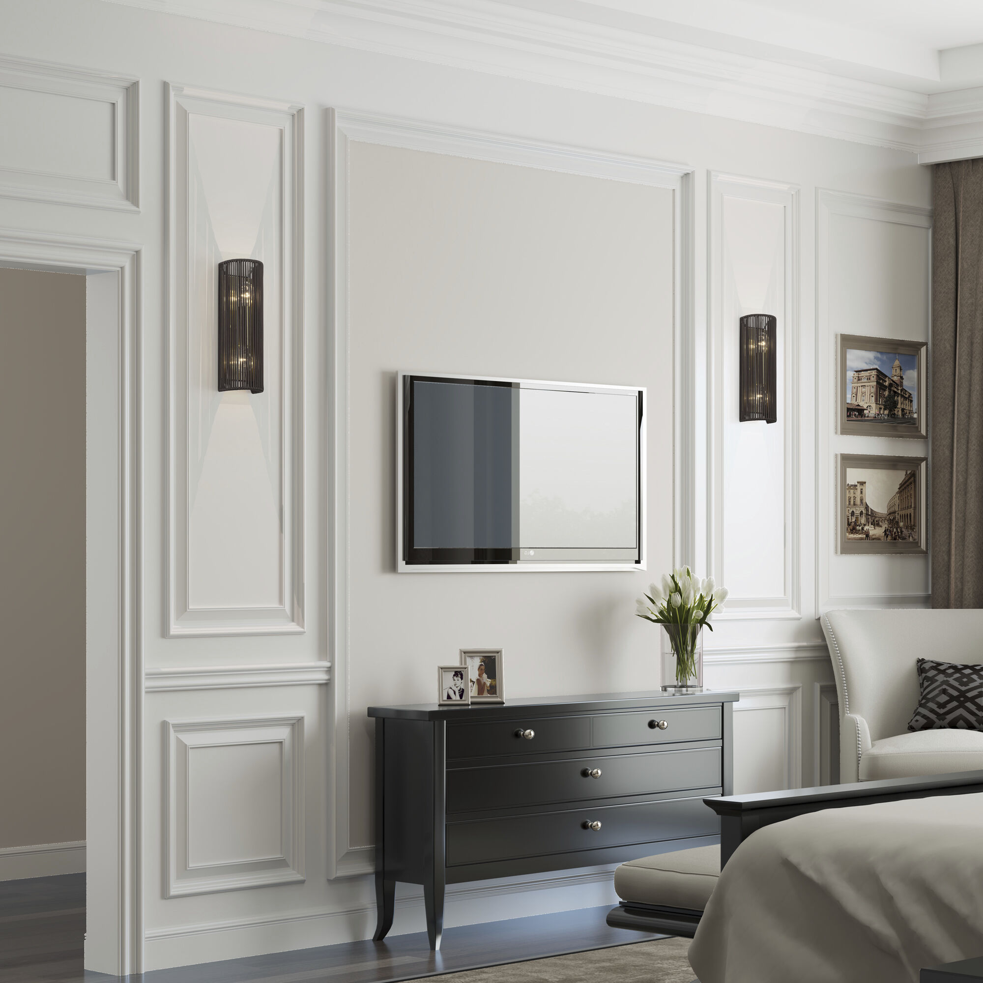 Acordia Wall Sconce Wall Light in Antique Brass