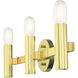 Copenhagen 3 Light 24 inch Polished Brass ADA Vanity Sconce Wall Light