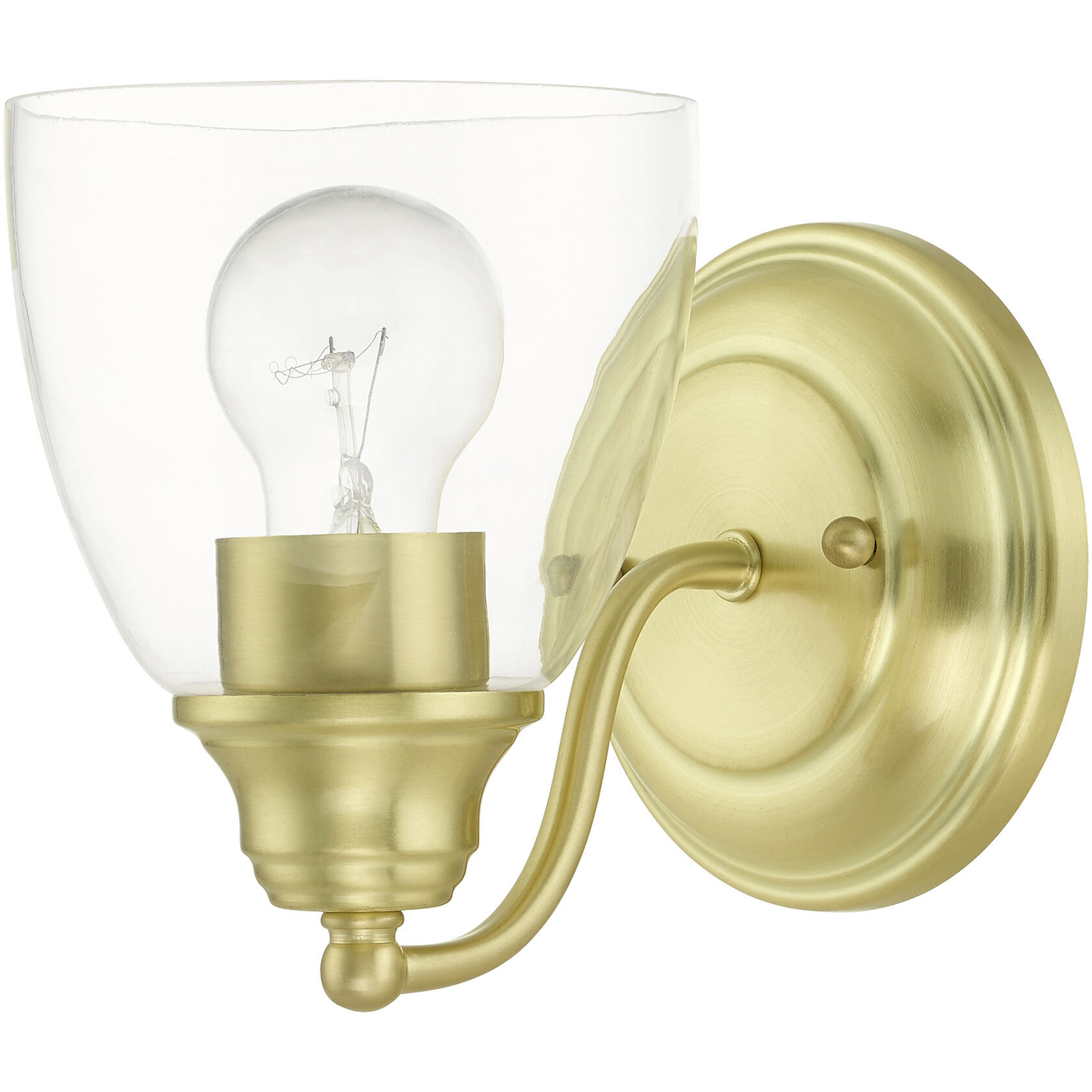 Montgomery 1 Light 5 inch Satin Brass Vanity Sconce Wall Light