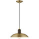 Allison 1 Light 13 inch Antique Brass Mini Pendant Ceiling Light