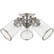 Lawrenceville 3 Light 16 inch Brushed Nickel Flush Mount Ceiling Light
