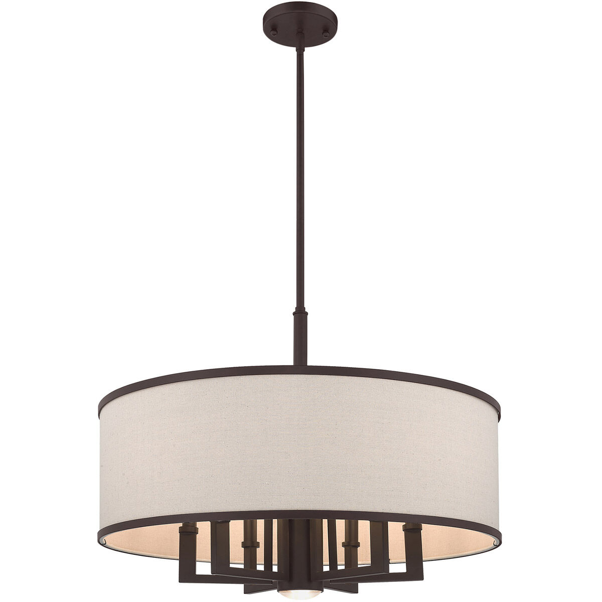 Park Ridge 7 Light 24 inch Bronze Pendant Chandelier Ceiling Light