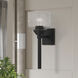 Aragon 1 Light 5 inch Black Vanity Sconce Wall Light
