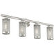 Industro 4 Light 36 inch Brushed Nickel Vanity Sconce Wall Light