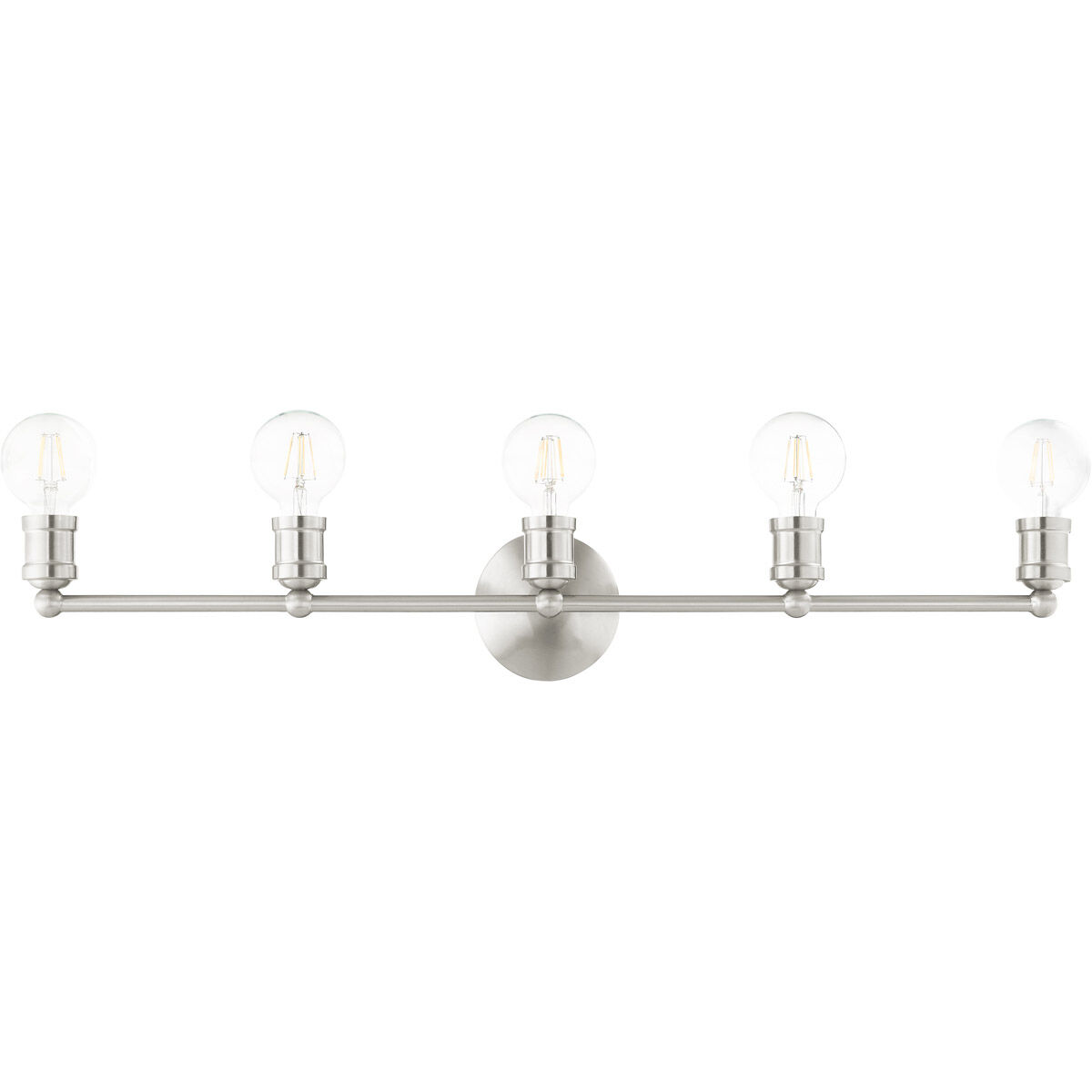 Lansdale 5 Light 34 inch Brushed Nickel Vanity Sconce Wall Light