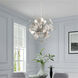 Circulo 6 Light 24 inch Polished Chrome Pendant Chandelier Ceiling Light