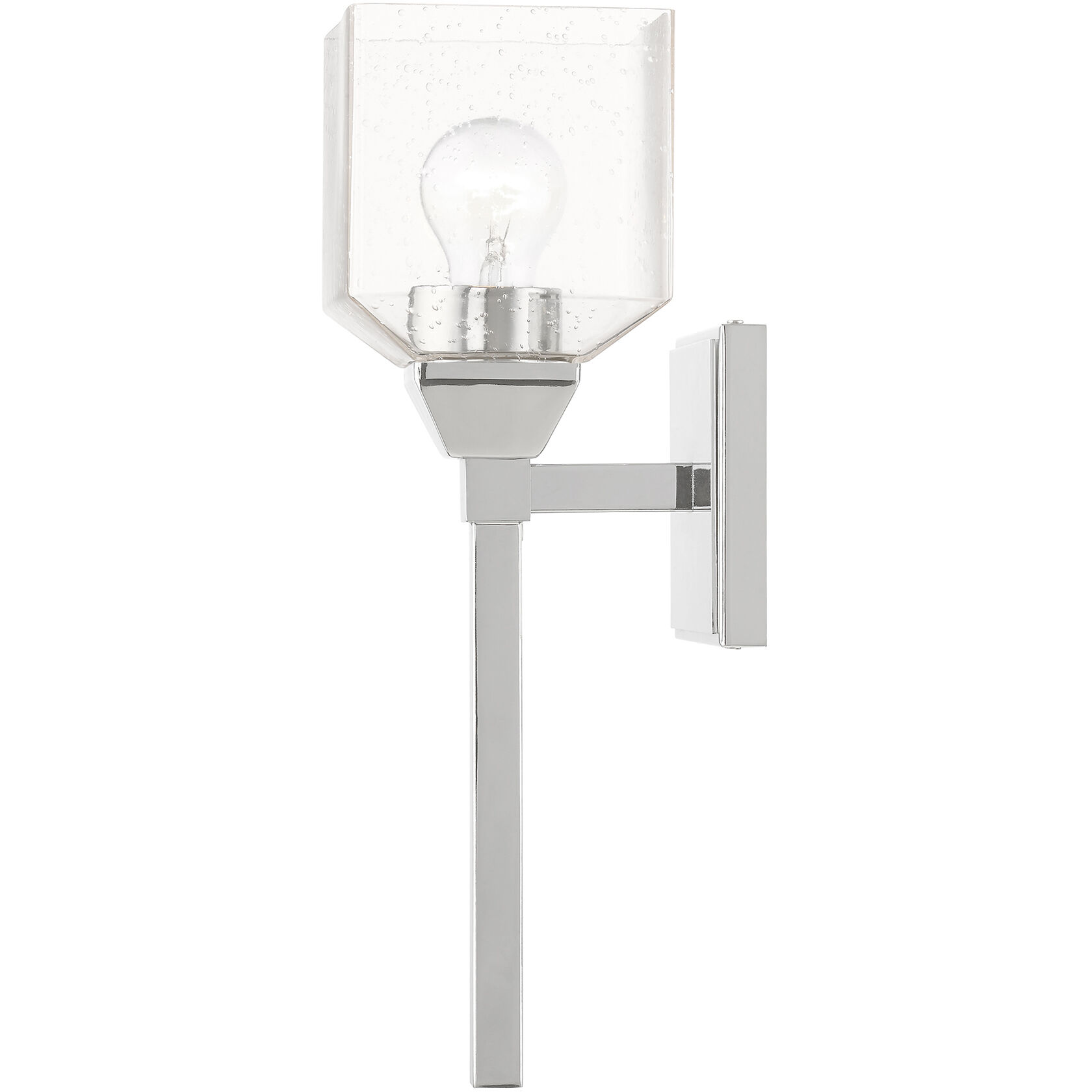 Aragon 1 Light 5 inch Polished Chrome Vanity Sconce Wall Light