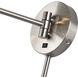 Weavington 15.5 inch 40.00 watt Brushed Nickel Swing Arm Wall Lamp Wall Light