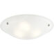 Oasis 3 Light 20 inch Brushed Nickel Semi-Flush Mount Ceiling Light