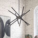 Soho 12 Light 36 inch Black Chandelier Ceiling Light