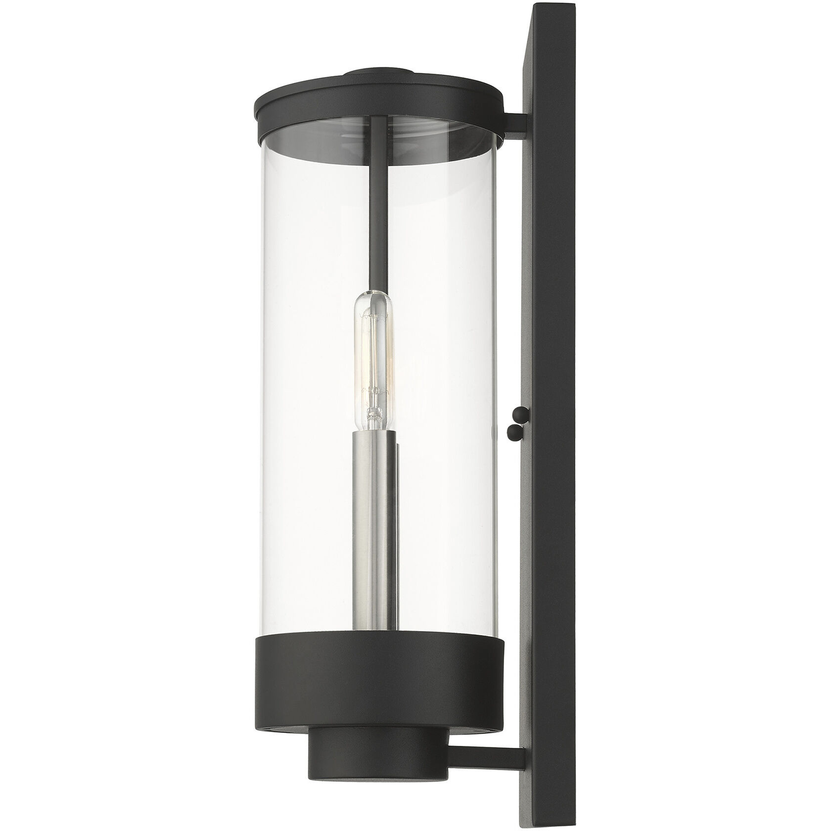 Hillcrest 2 Light 16 inch Textured Black Outdoor Wall Lantern