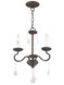 Callisto 3 Light 14 inch English Bronze Mini Chandelier Ceiling Light