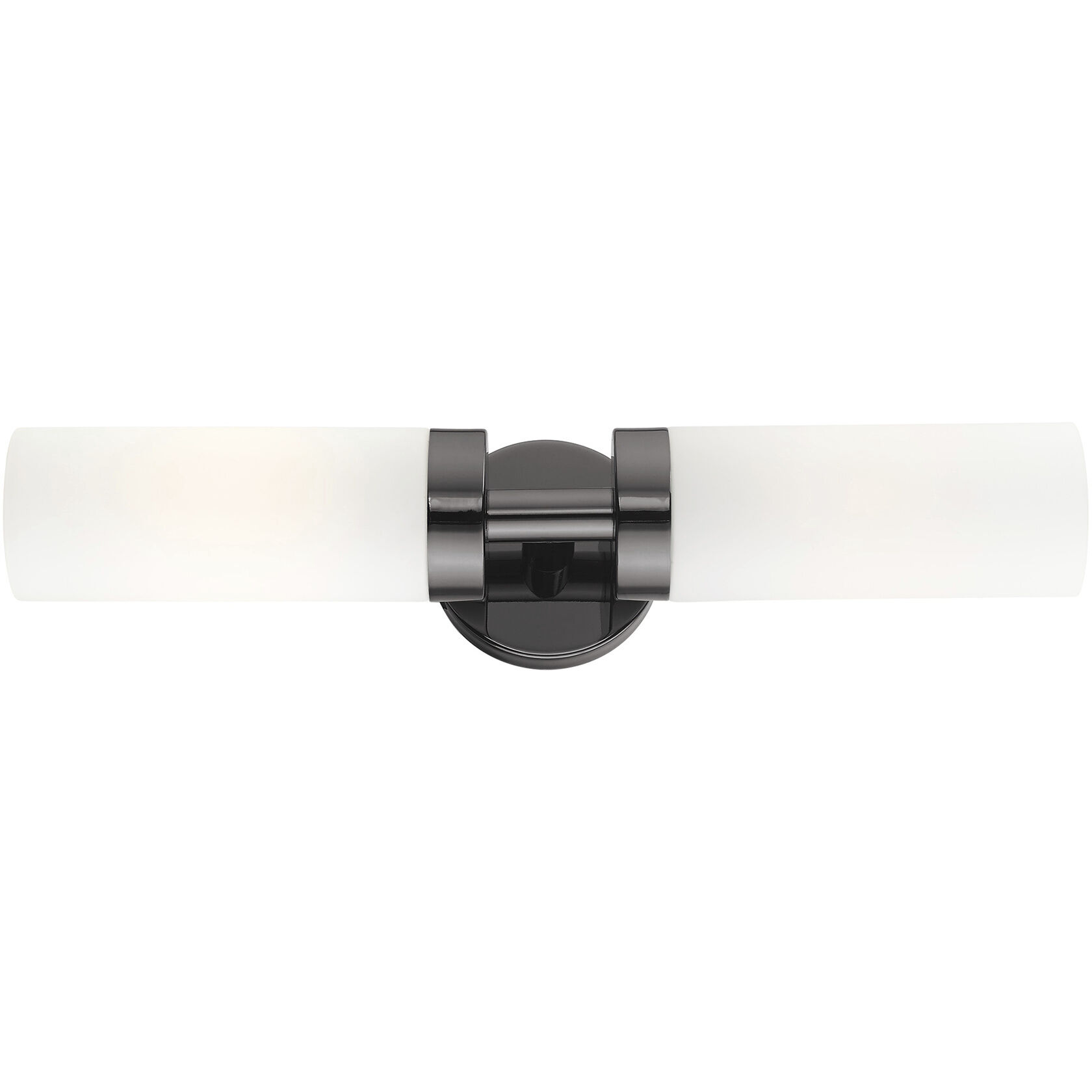 Aero 2 Light 19 inch Black Chrome ADA Vanity Sconce Wall Light