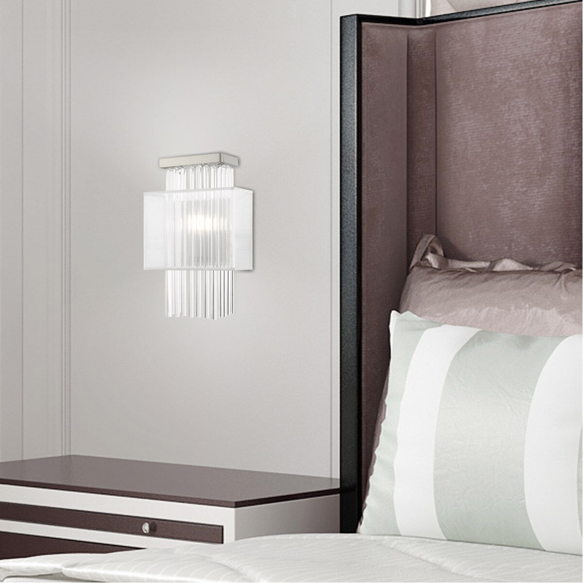 Alexis 1 Light 9 inch Brushed Nickel ADA ADA Wall Sconce Wall Light