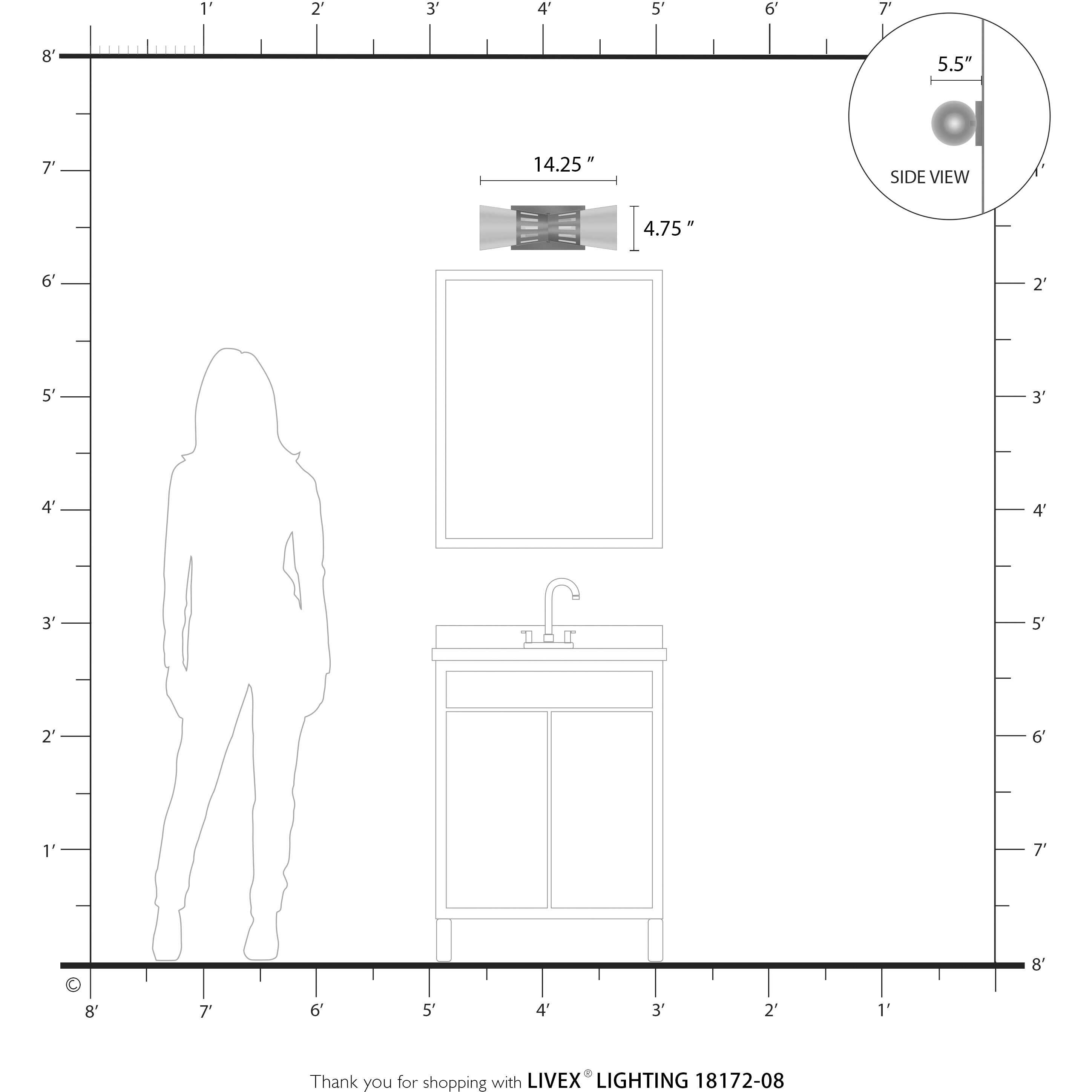 Bennington 2 Light 14.25 inch Natural Brass Sconce Wall Light