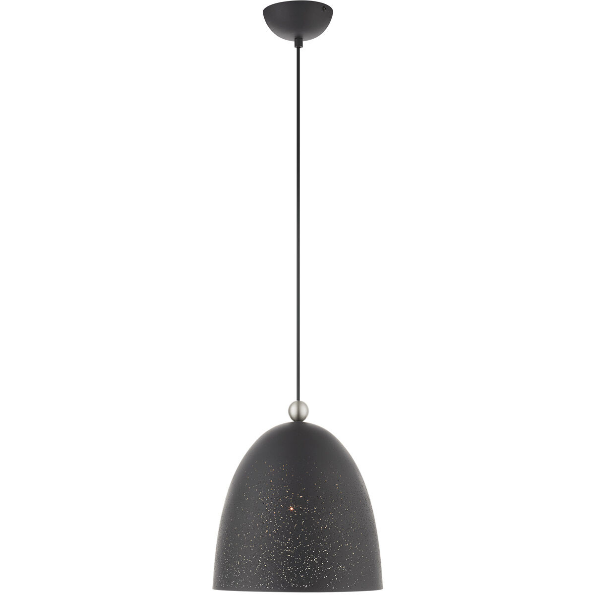 Arlington 1 Light 12 inch Scandinavian Gray with Brushed Nickel Accents Pendant Ceiling Light