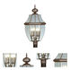 Monterey 4 Light 29 inch Bronze Extra Large Outdoor Post Top Lantern