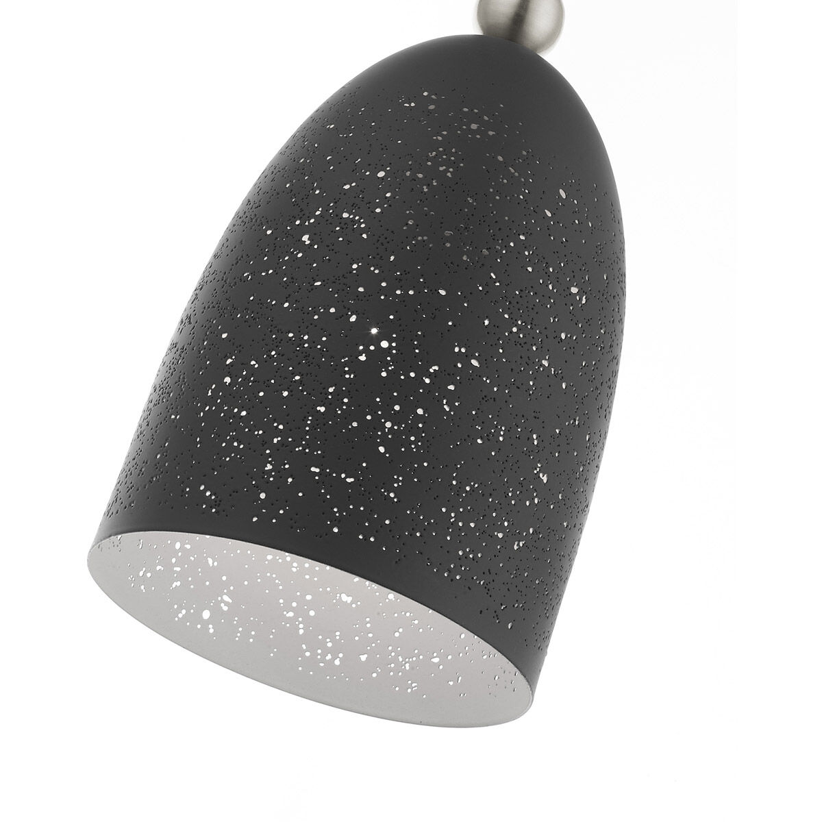 Arlington 1 Light 5.5 inch Scandinavian Gray with Brushed Nickel Accents Pendant Ceiling Light