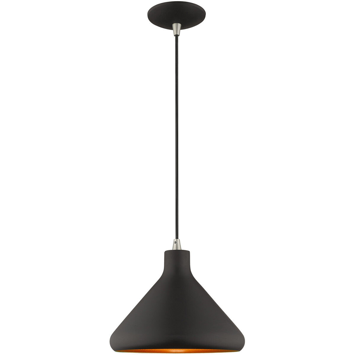 Allison 1 Light 11 inch Black Mini Pendant Ceiling Light