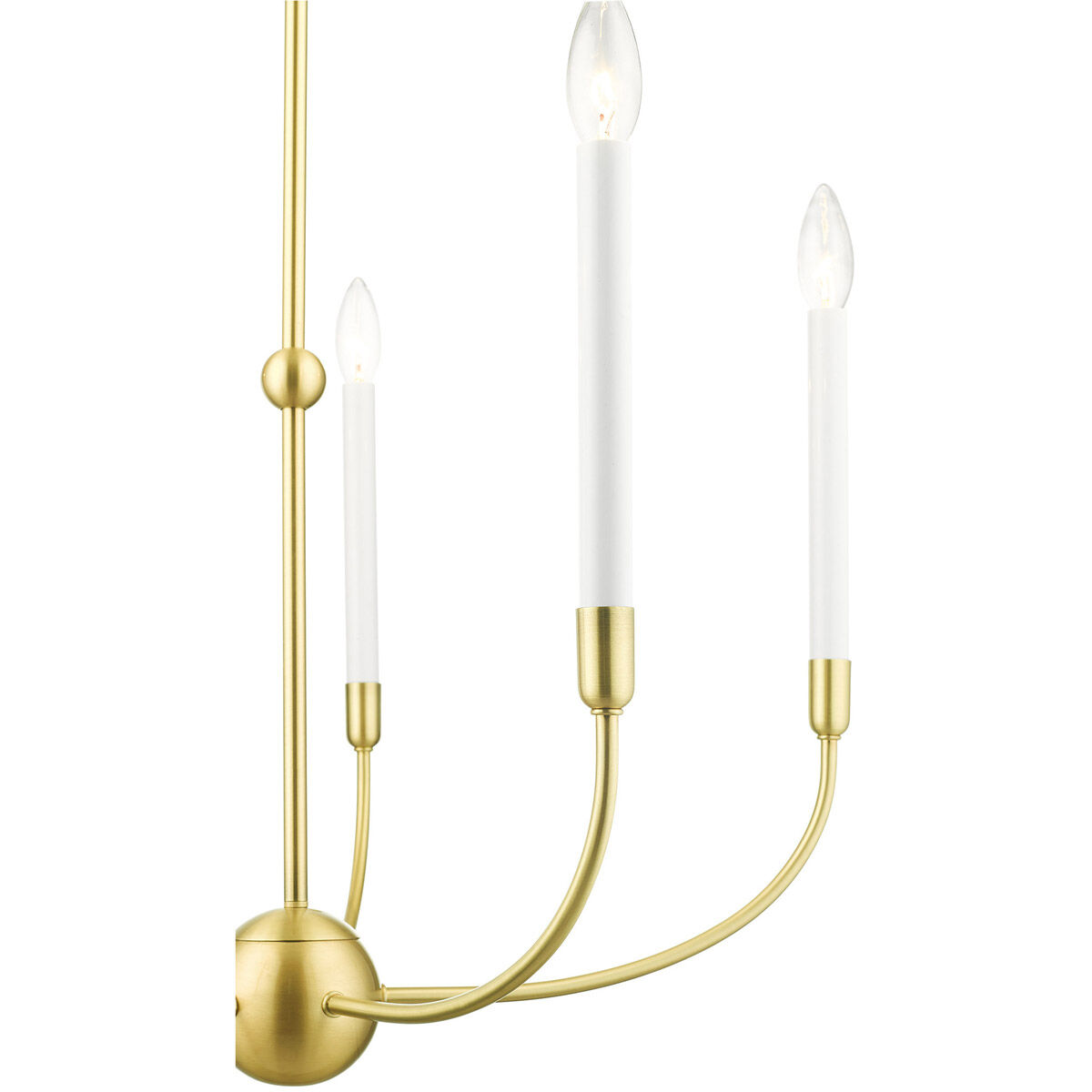 Clairmont 5 Light 24 inch Satin Brass Chandelier Ceiling Light