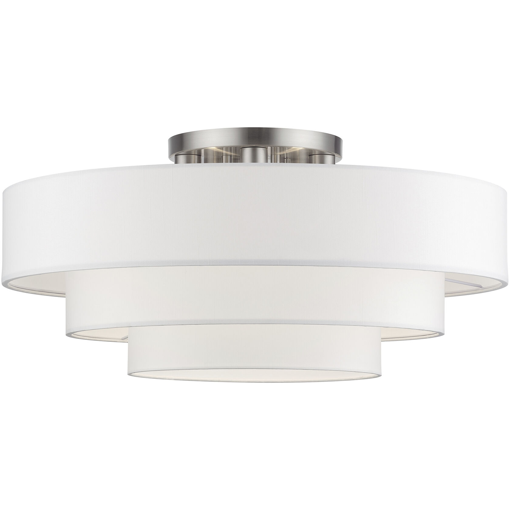 Manorwood 5 Light 28 inch Brushed Nickel Semi-Flush Ceiling Light