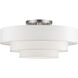 Manorwood 5 Light 28 inch Brushed Nickel Semi-Flush Ceiling Light