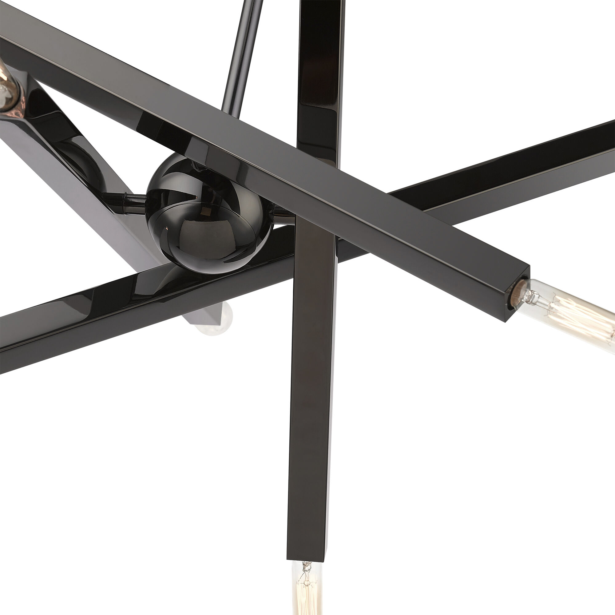 Monaco 8 Light 23 inch Black Chrome Chandelier Ceiling Light