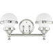 Oldwick 2 Light 15 inch Polished Chrome Bath Vanity Wall Light