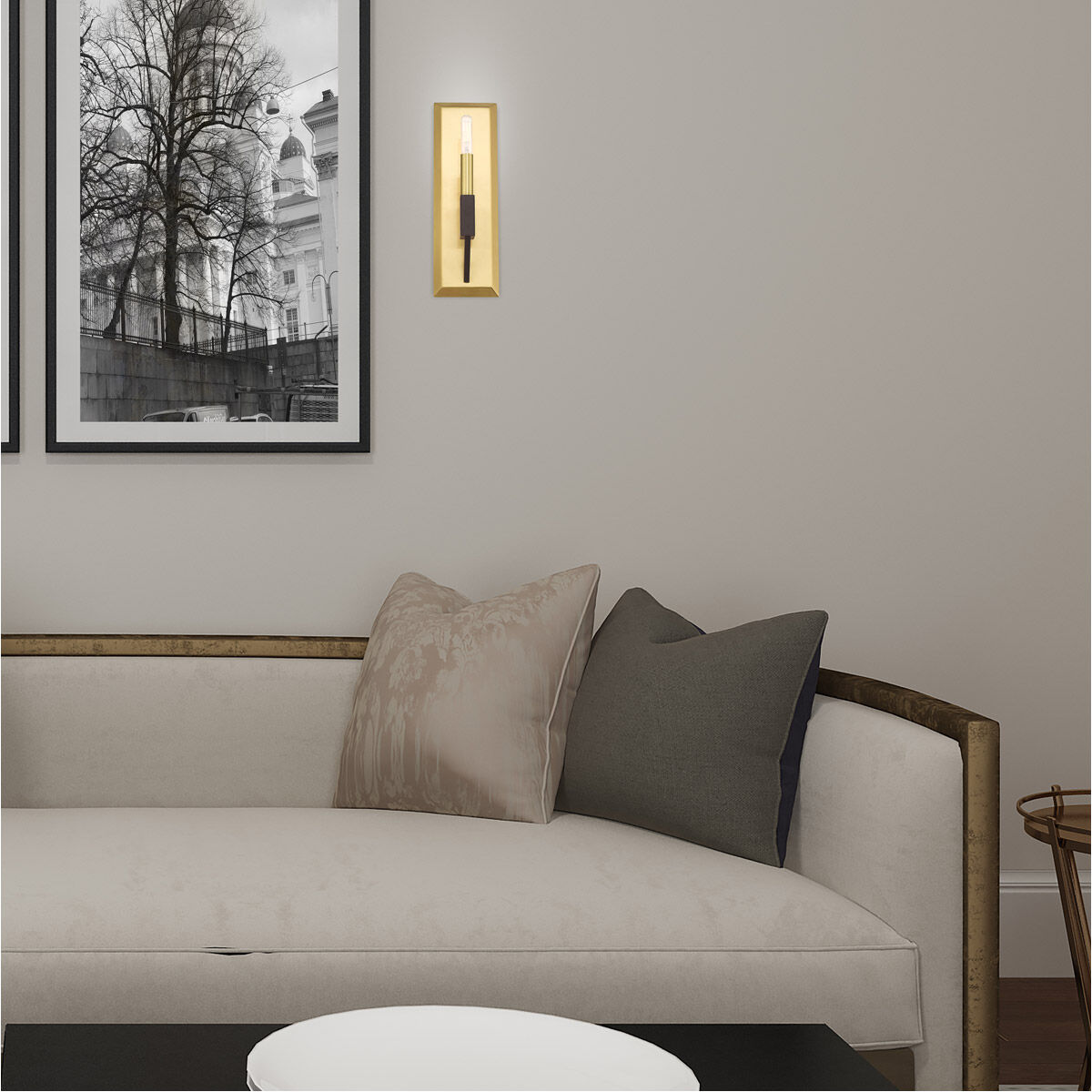Beckett 1 Light 5 inch Satin Brass & Bronze ADA ADA Wall Sconce Wall Light