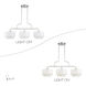 Manorwood 3 Light 49 inch Brushed Nickel Linear Chandelier Ceiling Light