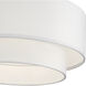 Manorwood 3 Light 15 inch Brushed Nickel Semi-Flush Ceiling Light
