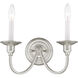 Cranford 2 Light 13 inch Brushed Nickel Wall Sconce Wall Light