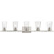 Cityview 5 Light 40 inch Brushed Nickel Vanity Sconce Wall Light, Extra Large