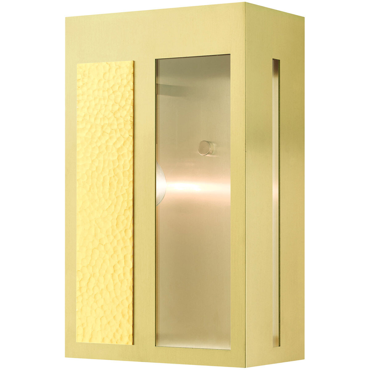 Lafayette 1 Light 14 inch Satin Brass Outdoor Wall Lantern