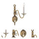 Williamsburgh 1 Light 4.38 inch Antique Brass Single Sconce Wall Light