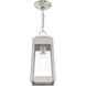 Oslo 1 Light 6 inch Brushed Nickel Outdoor Pendant Lantern