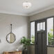 Fontana 4 Light 18 inch Bronze Semi-Flush Ceiling Light