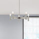 Copenhagen 5 Light 25 inch Brushed Nickel Chandelier Ceiling Light
