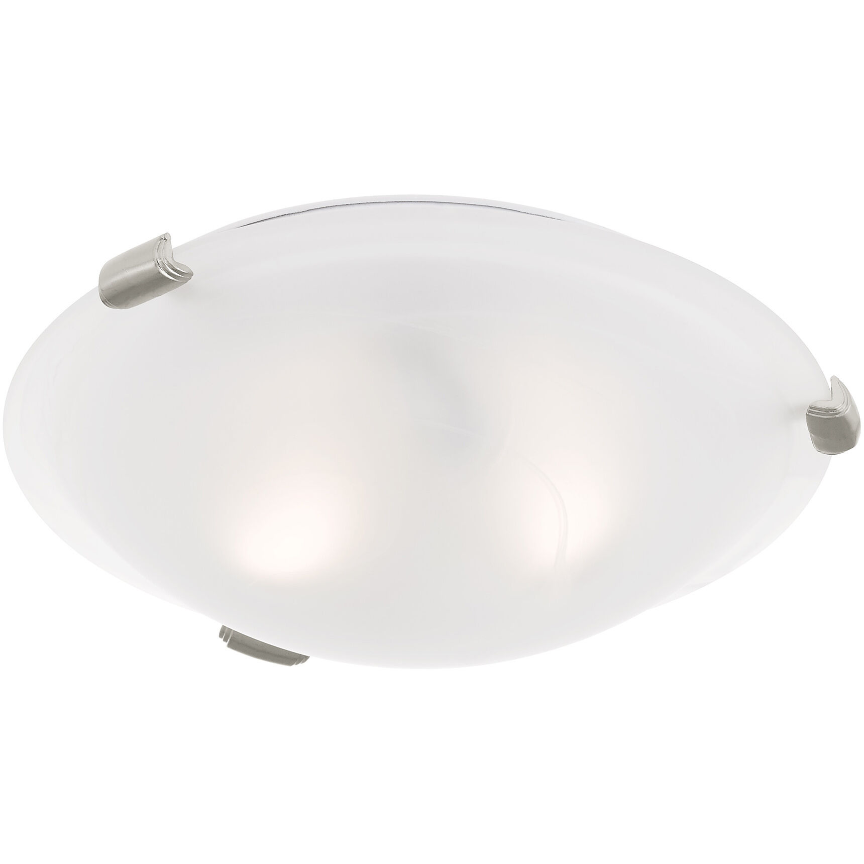 Oasis 2 Light 12 inch Brushed Nickel Semi-Flush Mount Ceiling Light