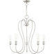 Lucerne 5 Light 24 inch Brushed Nickel Chandelier Ceiling Light