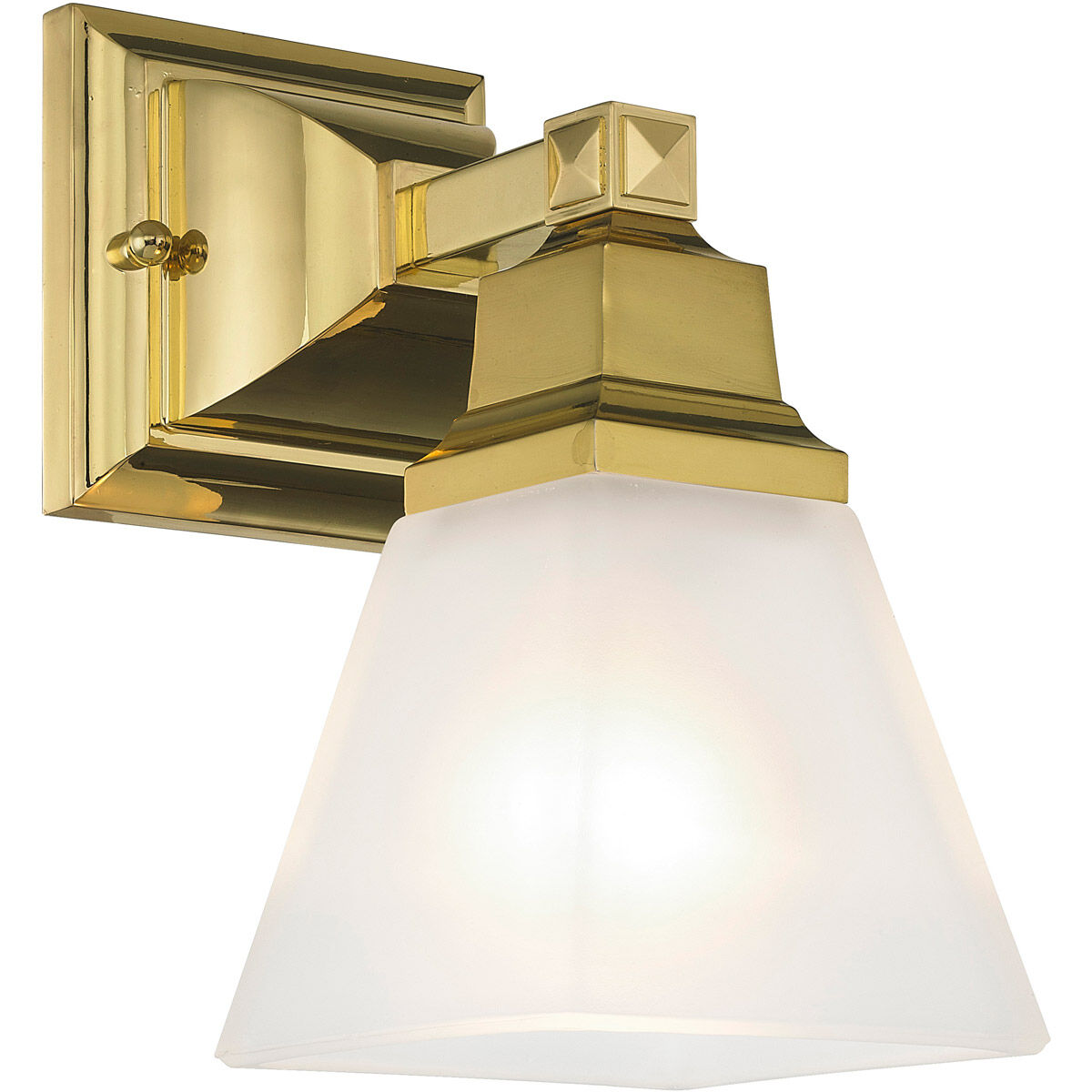 Mission 1 Light 5 inch Polished Brass Wall Sconce Wall Light