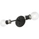 Lansdale 2 Light 5 inch Black with Brushed Nickel Accents Vanity Sconce Wall Light