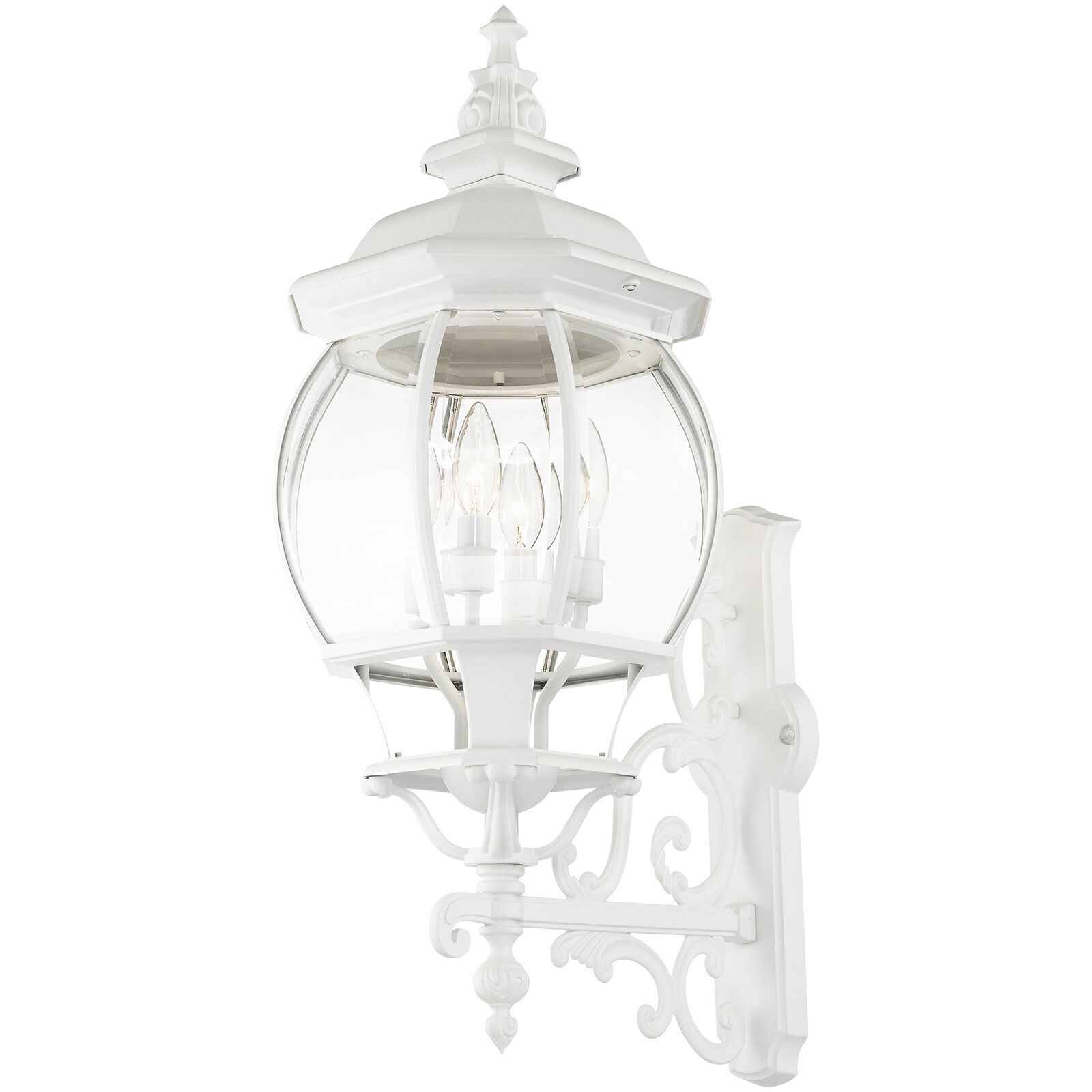 Frontenac 4 Light 29 inch Textured White Outdoor  Wall Lantern
